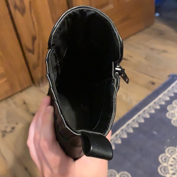 Black Zip-up Booties. Hardly worn! - Picture 3 of 6